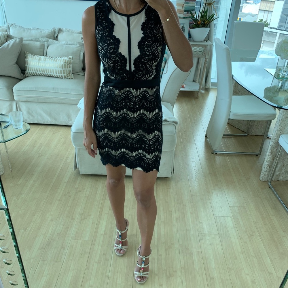 Very cute black & beige Dress